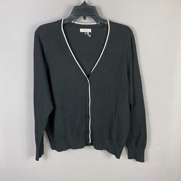 Court & Rowe Ivy League Victoria Sweater Cardigan in Rich Black Size Lar… - Picture 3 of 9